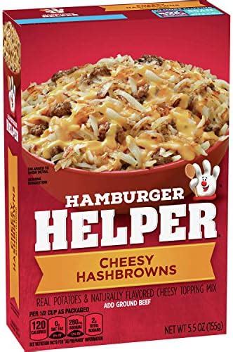 Amazon Hamburger Helper Cheesy Hashbrowns 5 5 Oz Boxes Pack Of