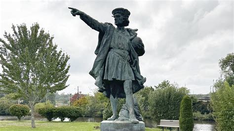 Columbus statue, removed from a square in Providence, Rhode Island, re ...