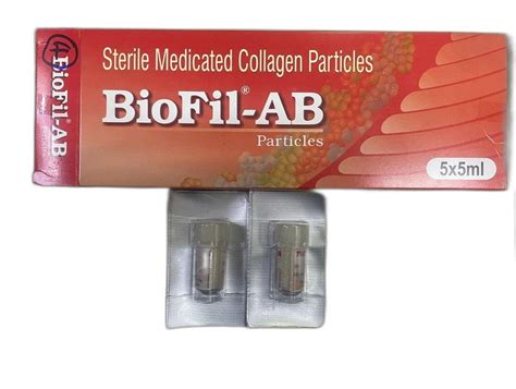 Biofil Ab Sterile Medicated Collagen Particle 5 X 5 Ml Treatment Wilson S Disease At Rs 430