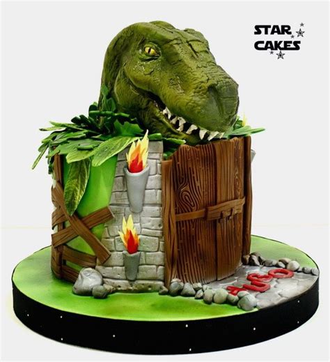 Tarta Dinosaurio Parque Jur Sico Tarta Dinosaurio Tortas De