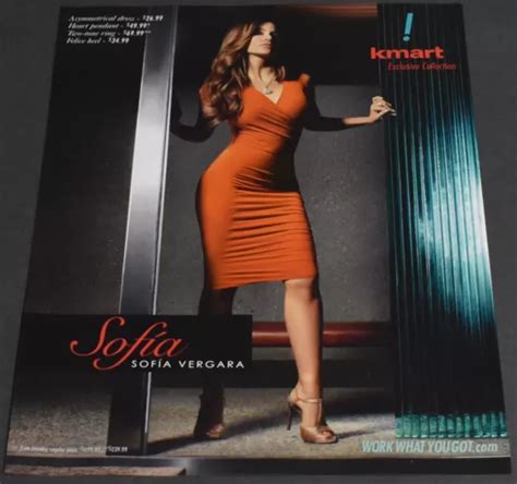 Print Ad Sexy Heels Fashion Long Legs Lady Brunette Kmart Sofia Vergara Art
