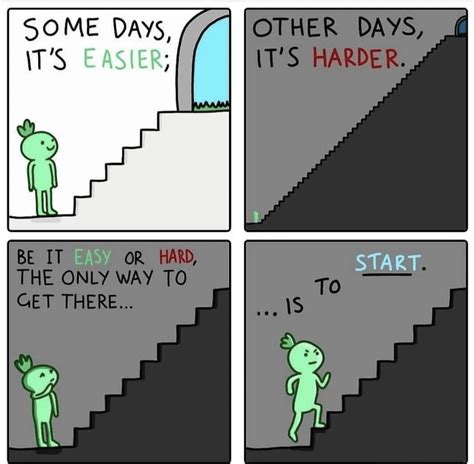 [Image] Some days, it's easier. Other days, it's harder. Be it easy or