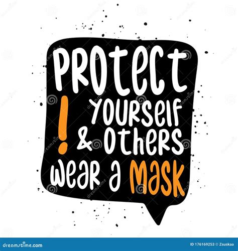 Protect Yourself And Others Wear A Mask Stock Vector Illustration