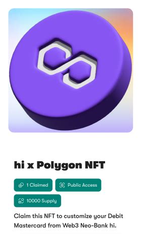 Custom Nft Debit Mastercards For Polygon Hi X Polygon Nft Hi