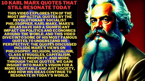 10 Karl Marx Quotes That Still Resonate Today Youtube