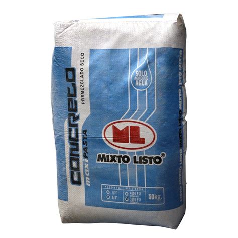 Bolsa De Concreto 3 8 In De 50 Kg Cementos Para Llenos Y Decoracion