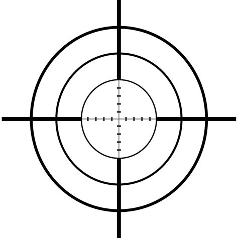 Sniper Scope Target Symbol and Precision Design PNG | PNG All