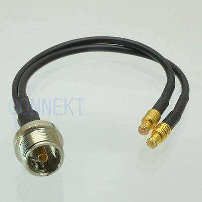 Fidgetgear Cable Iec Pal Dvb T Tv Female Y To Mcx Male Rg Splitter