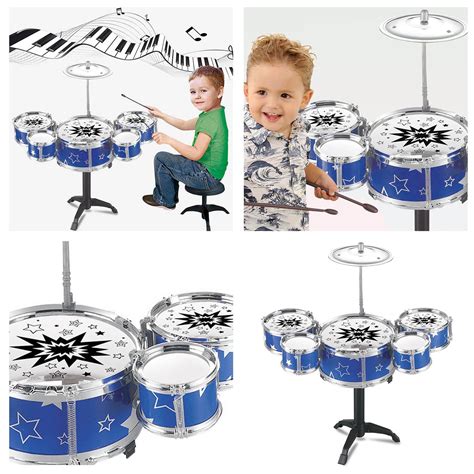 CQININI Toys Education Mini Drum Set Band Jazz Kids Drum Set Kids Play ...