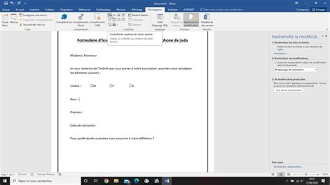 Comment réaliser un questionnaire avec Word YouTube