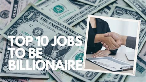 Top 10 Jobs To Make You A Billionaire At 25 In 2023 Youtube