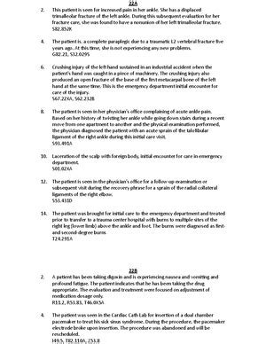 Chapter And Exercises Instructions Assign Icd Cm Codes To The