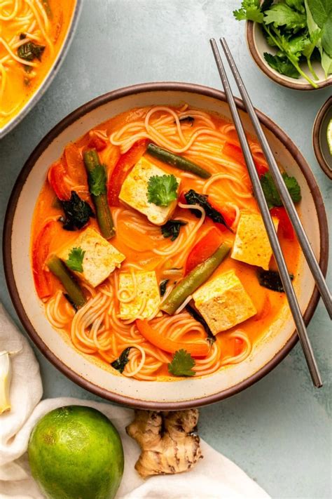 Thai Red Curry Noodle Soup Make Ahead Option From My Bowl