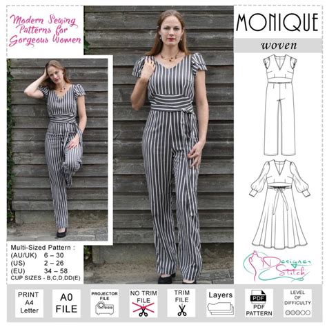 Modern Jumpsuit Sewing Pattern Atelier Yuwa Ciao Jp