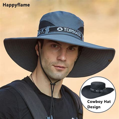 Boonie Sombrero Anti UV Para Hombre Y Mujer Gorra De Pesca De Ala