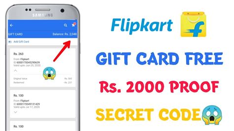 FlipKart Gift Card New Trick 2000 Gift Card Free FlipKart Gift