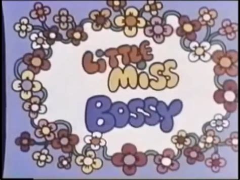 Little Miss Bossy (Cartoon) | Mr. Men Wiki | Fandom