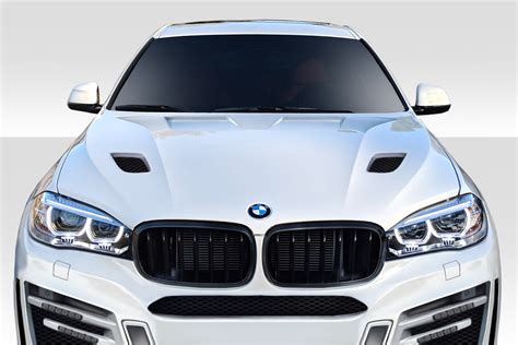 2015 2019 BMW X6 Series Carbon Fiber Hoods Duraflex Body Kits