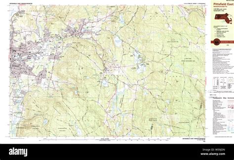 Massachusetts Usgs Historical Topo Map Ma Pittsfield East 351218 1988