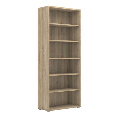 Prima Bookcase 5 Shelves In Oak Home Supplier