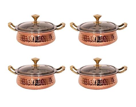 Copper Stainless Steel Serveware Bowls Set Tureen Copper Stainless