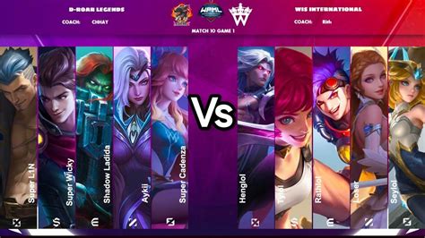 D Roar Legends Vs WIS International WMPL Mobile Legend Bang Bang