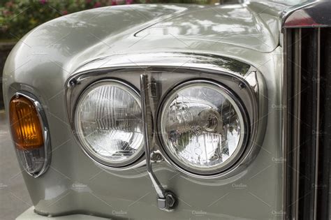 Head lights of a Rolls Royce | Transportation Stock Photos ~ Creative ...