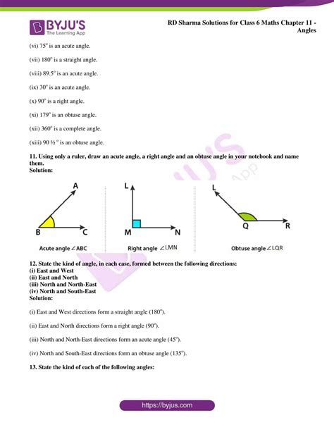 Rd Sharma Solutions For Class Chapter Angles Access Free Pdf