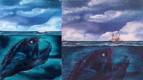 Sea Monster Painting