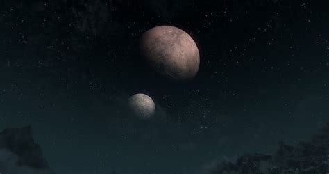 Moons Of Tamriel 6 Twin Moons Nightsky Screenshot Video Game Twin Console Game Hd