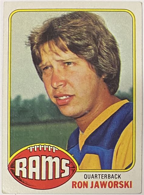 Ron Jaworski 1976 Topps Los Angeles Rams Football Rookie Card KBK Sports