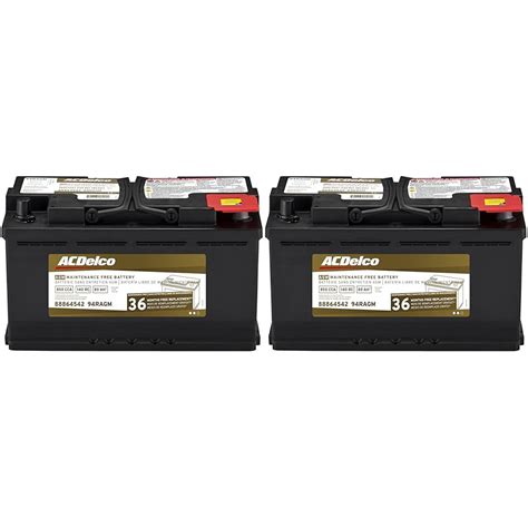 Acdelco Gold 94ragm 88864542 36 Month Warranty Agm Bci Group 94r Battery Pack Of