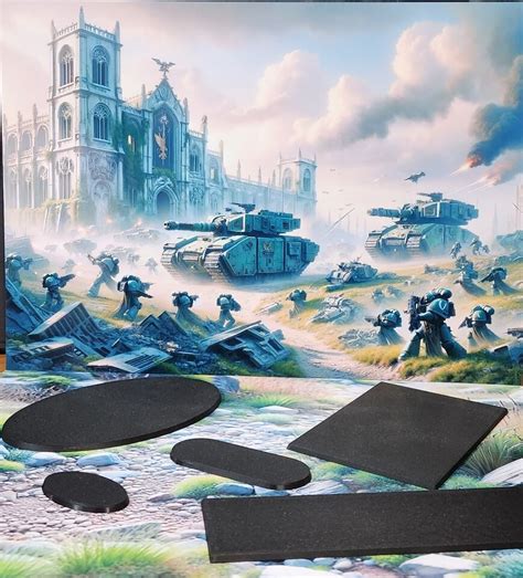 Wargaming Bases 60 X 100mm Rectangle Pla Plastic War Gaming Tabletop