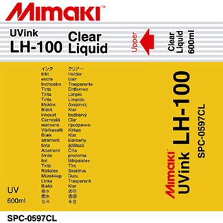 Mimaki LH 100 600ml Clear UV Curable Ink Pack SPC 0597CL