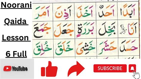 Noorani Qaida Lesson Full In Urdu Hindi Youtube