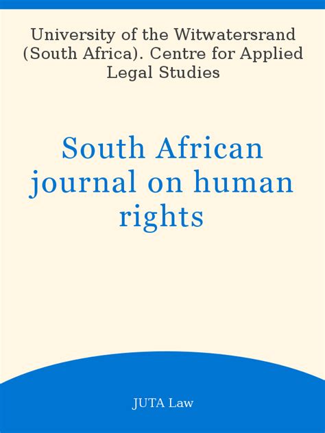 South African Journal On Human Rights