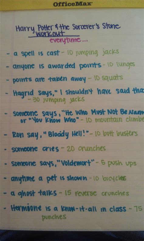 Pin By Meagan Winder On Health Fitness Harry Potter Workout Movie