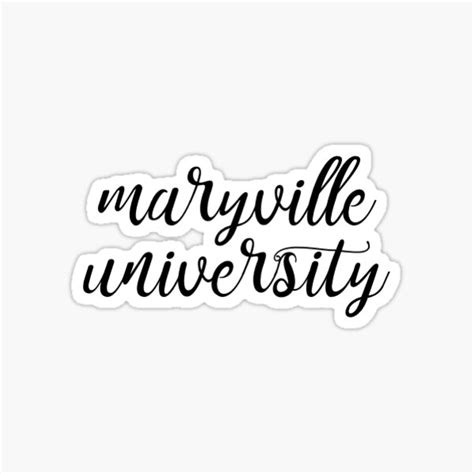 Maryville University Sticker By Taliharris Redbubble