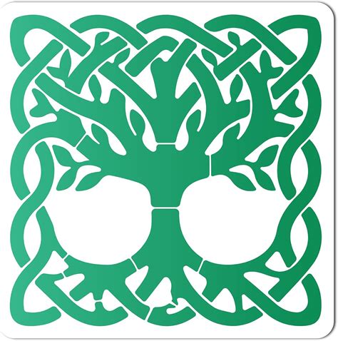 Amazon GORGECRAFT 12 X 12 Inch Large Tree Of Life Stencil Celtic