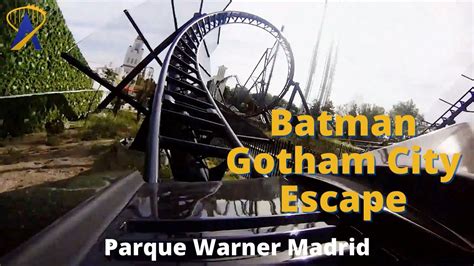 Pov Batman Gotham City Escape Roller Coaster At Parque Warner Madrid