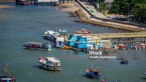 A Tourist Boat Carrying Passengers In Binh Vinh Huy Is Sailing In Binh Vinh Hy Stock Photo ...