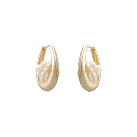 Paulina Basket Hoop Earrings Nikkibiedes