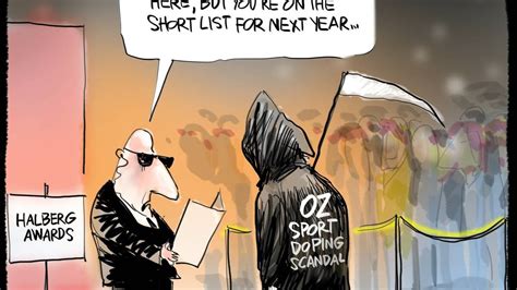 Cartoon Aussies At The Halbergs Nz Herald