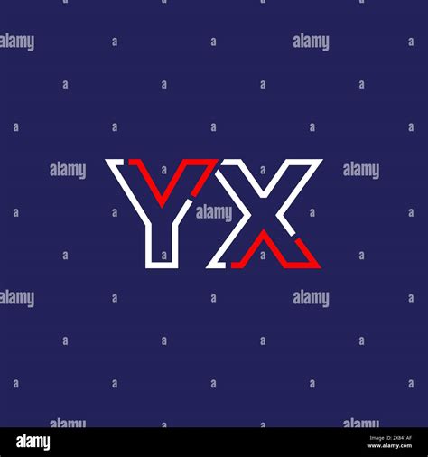 Yx Tech Logo Concept Design Stock Vector Image Art Alamy