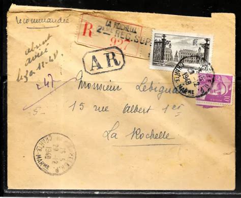 B Marianne De Gandon N Sur Lettre Recommandee De La Rochelle Du