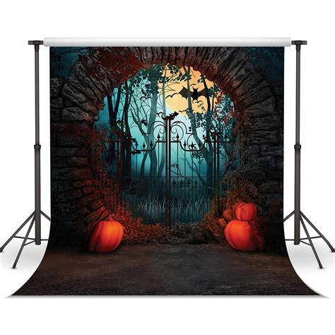 WOLADA 8x8FT Halloween Photo Backdrop Halloween Night Photography ...