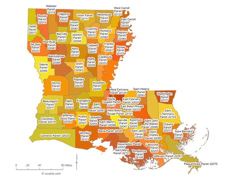 Louisiana Map With Parishes | semashow.com