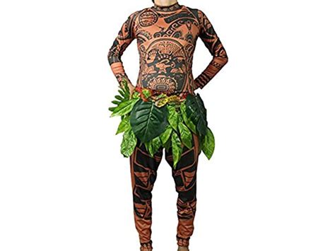 Mens Moana Maui Tattoo Costume