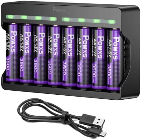 Amazon Doublepow Aa Rechargeable Lithium Battery With Lcd Battery