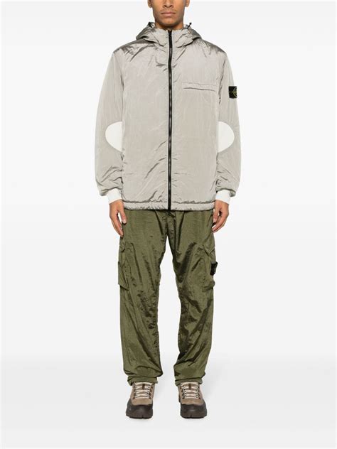 Stone Island Compass Patch Cargo Trousers Green FARFETCH